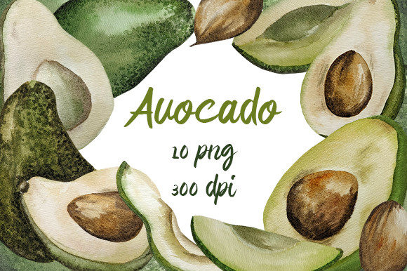 Clipart Avocado Warecolor, Png: A Practical Guide to High-Quality Botanical Design Assets
