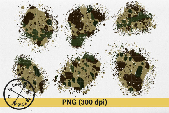 Distressed Cow Print Camo Patches