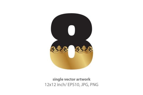Elevating Design with Black and Gold Baroque Number 8: A Comprehensive Guide