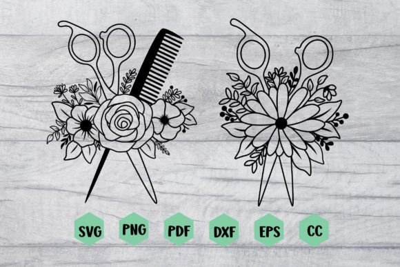 Floral Hairdresser SVG: Elevate Your Salon Branding