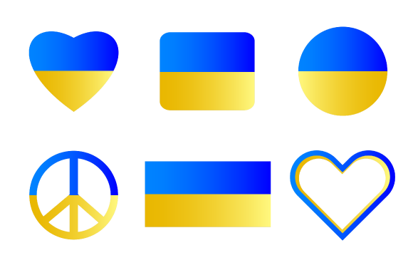 Peaceful Ukraine Shape Set: Design Essentials